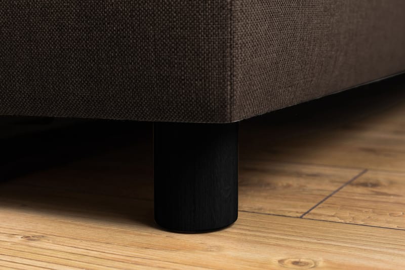 Crazy 5-personers Venstrevendt U-formet X-Large Sofa med Chaiselong i Stof - Brun - Møbler - Sofaer - U Sofa