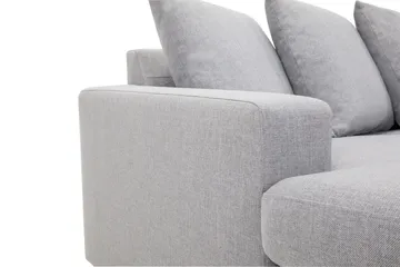Crazy 5-personers Højrevendt U-formet X-Large Sofa med Divan og Chaiselong i Stof inkl. Kuvertpuder - Grå - Møbler - Sofaer - U Sofa