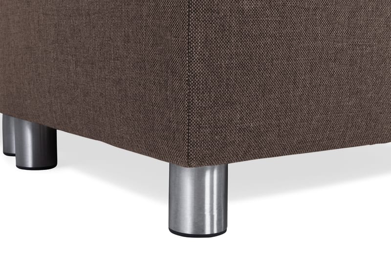 Crazy 5-personers Højrevendt U-formet X-Large Sofa med Chaiselong i Stof - Brun - Møbler - Sofaer - U Sofa