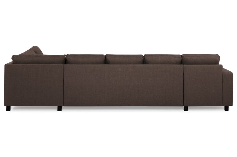 Crazy 5-personers Højrevendt U-formet X-Large Sofa med Chaiselong i Stof - Brun - Møbler - Sofaer - U Sofa