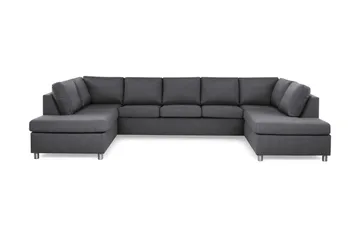 Crazy 5-personers U-formet Sofa med dobbeltchaiselong i Stof