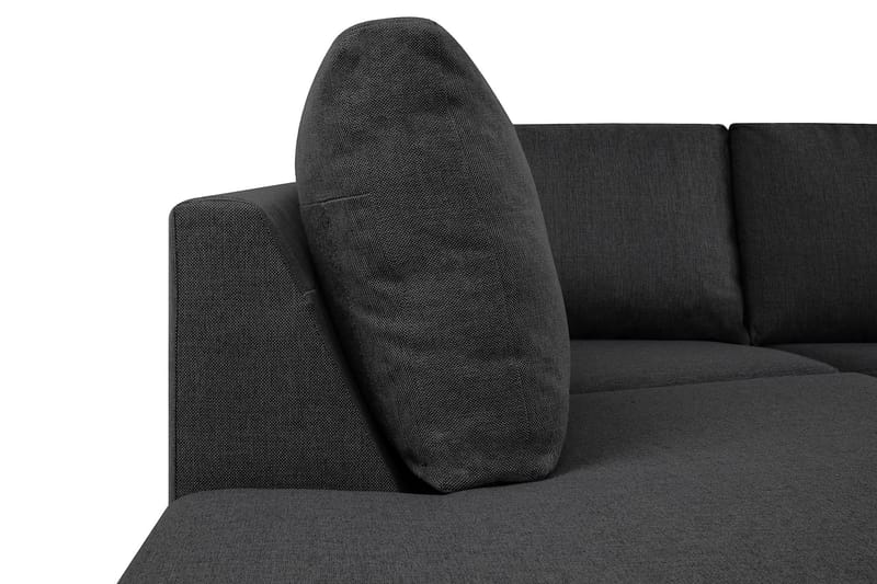 Crazy 5-personers Venstrevendt U-formet X-Large Sofa med Chaiselong i Stof - Mørkegrå - Møbler - Sofaer - U Sofa