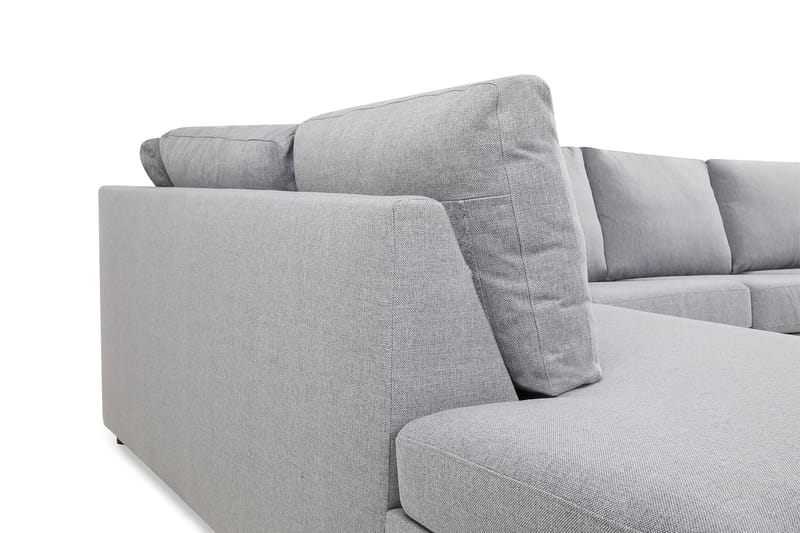 Crazy 5-personers Venstrevendt U-formet X-Large Sofa med Chaiselong i Stof - Grå - Møbler - Sofaer - U Sofa