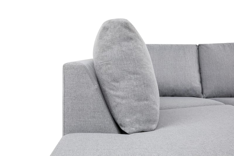 Crazy 5-personers Venstrevendt U-formet X-Large Sofa med Chaiselong i Stof - Grå - Møbler - Sofaer - U Sofa