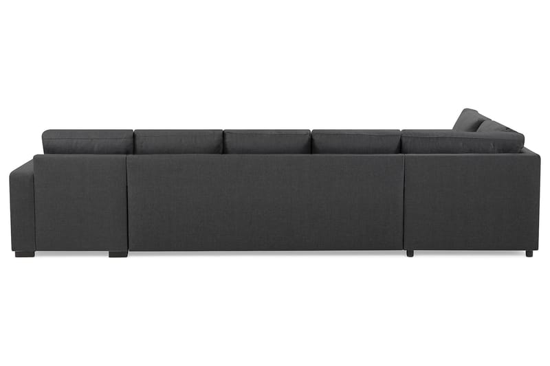 Crazy 5-personers Venstrevendt U-formet X-Large Sofa med Chaiselong i Stof - Mørkegrå - Møbler - Sofaer - U Sofa