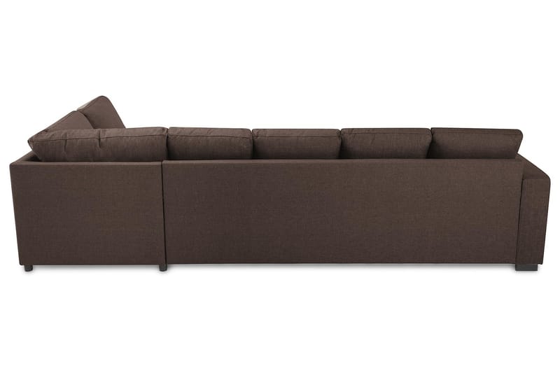 Crazy 5-personers Højrevendt U-formet X-Large Sofa med Chaiselong i Stof - Brun - Møbler - Sofaer - U Sofa