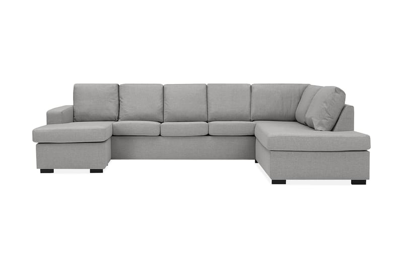 Crazy 5-personers Højrevendt U-formet X-Large Sofa med Chaiselong i Stof - Grå - Møbler - Sofaer - U Sofa