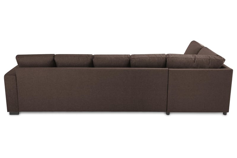 Crazy 5-personers Venstrevendt U-formet Sofa med Chaiselong i Stof - Brun - Møbler - Sofaer - U Sofa