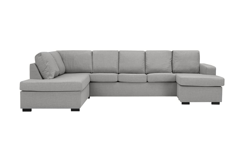 Crazy 5-personers Venstrevendt U-formet Sofa med Chaiselong i Stof - Grå - Møbler - Sofaer - U Sofa