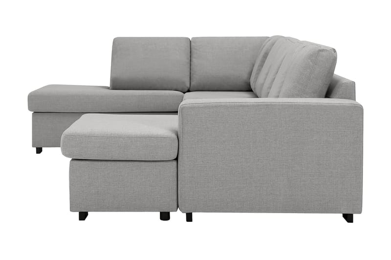 Crazy 5-personers Venstrevendt U-formet Sofa med Chaiselong i Stof - Grå - Møbler - Sofaer - U Sofa