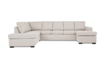 Crazy 5-personers Venstrevendt U-formet Sofa med Chaiselong i Stof