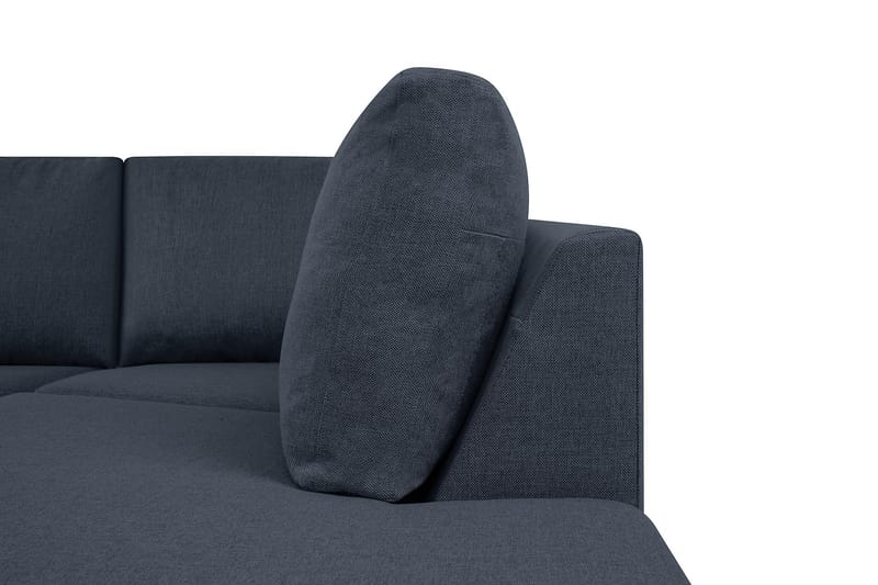 Crazy 5-personers Højrevendt U-formet X-Large Sofa med Chaiselong i Stof - Blå - Møbler - Sofaer - U Sofa