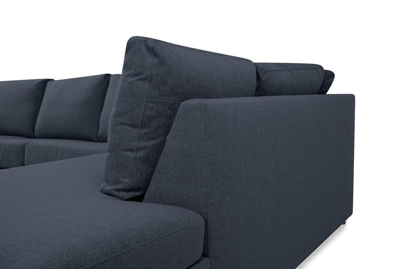 Crazy 5-personers Højrevendt U-formet X-Large Sofa med Chaiselong i Stof - Blå - Møbler - Sofaer - U Sofa