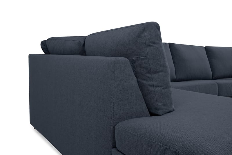 Crazy 5-personers Venstrevendt U-formet X-Large Sofa med Chaiselong i Stof - Blå - Møbler - Sofaer - U Sofa