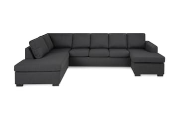 Crazy 5-personers Venstrevendt U-formet Sofa med Chaiselong i Stof