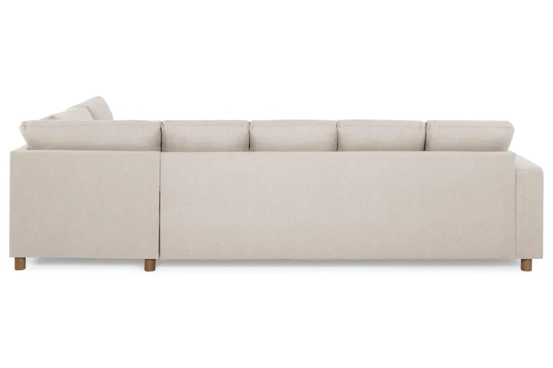 Crazy 5-personers Højrevendt U-formet X-Large Sofa med Chaiselong i Stof - Beige - Møbler - Sofaer - U Sofa