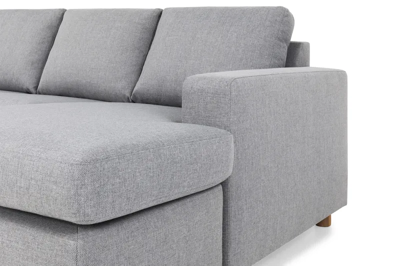 Crazy 5-personers Venstrevendt U-formet Sofa med Chaiselong i Stof - Grå - Møbler - Sofaer - U Sofa