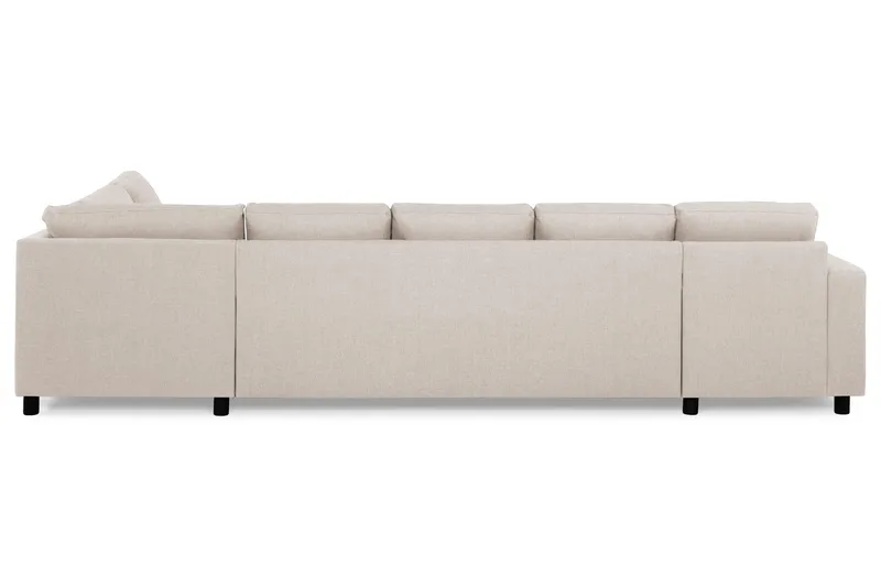 Crazy 5-personers Højrevendt U-formet X-Large Sofa med Chaiselong i Stof - Beige - Møbler - Sofaer - U Sofa