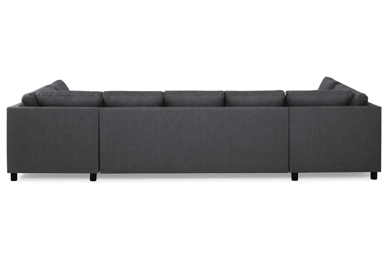 Crazy 5-personers U-formet Sofa med dobbeltchaiselong i Stof - Mørkegrå - Møbler - Sofaer - U Sofa