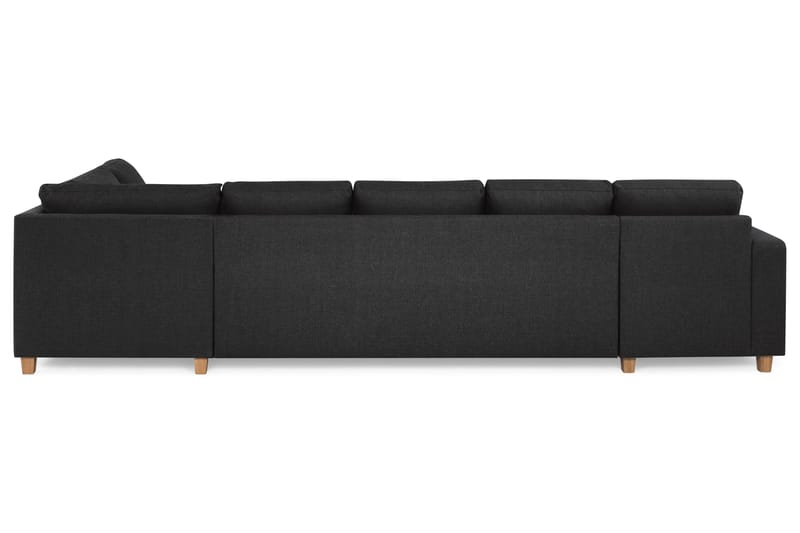 Crazy 5-personers Højrevendt U-formet X-Large Sofa med Chaiselong i Stof - Antracit - Møbler - Sofaer - U Sofa