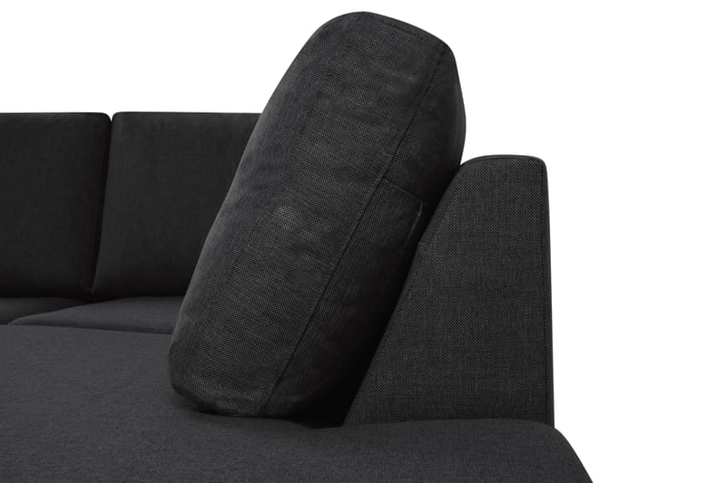 Crazy 5-personers U-formet Sofa med dobbeltchaiselong i Stof - Antracit - Møbler - Sofaer - U Sofa