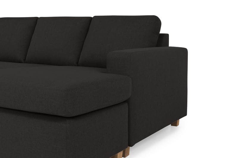 Crazy 5-personers Venstrevendt U-formet X-Large Sofa med Chaiselong i Stof - Antracit - Møbler - Sofaer - U Sofa