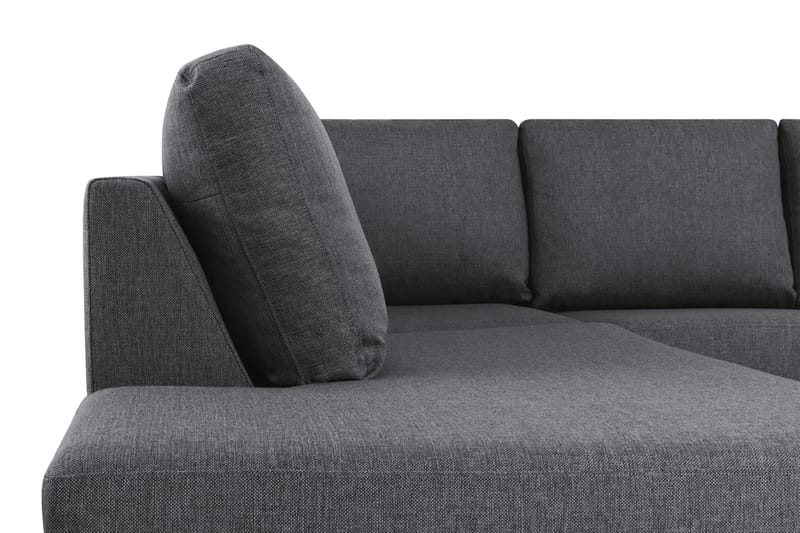 Crazy 5-personers U-formet Sofa med dobbeltchaiselong i Stof - Mørkegrå - Møbler - Sofaer - U Sofa