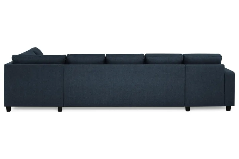 Crazy 5-personers Højrevendt U-formet X-Large Sofa med Chaiselong i Stof - Blå - Møbler - Sofaer - U Sofa