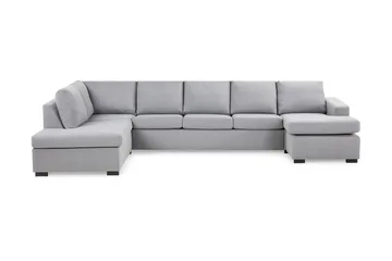 Crazy 5-personers Venstrevendt U-formet X-Large Sofa med Chaiselong i Stof