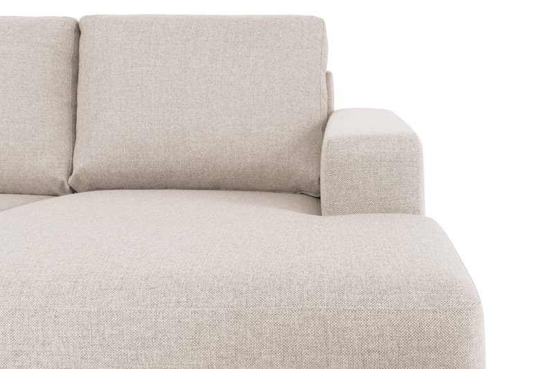 Crazy 5-personers Venstrevendt U-formet Sofa med Chaiselong i Stof - Beige - Møbler - Sofaer - U Sofa