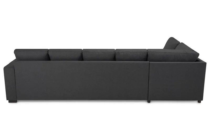 Crazy 5-personers Venstrevendt U-formet Sofa med Chaiselong i Stof - Mørkegrå - Møbler - Sofaer - U Sofa