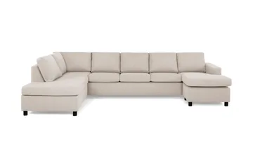 Crazy 5-personers Venstrevendt U-formet X-Large Sofa med Chaiselong i Stof