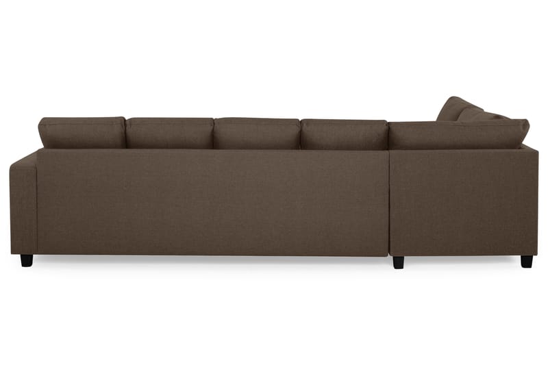 Crazy 5-personers Venstrevendt U-formet Sofa med Chaiselong i Stof - Brun - Møbler - Sofaer - U Sofa