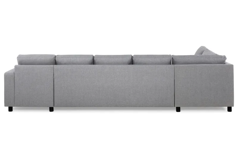 Crazy 5-personers Venstrevendt U-formet X-Large Sofa med Chaiselong i Stof - Grå - Møbler - Sofaer - U Sofa