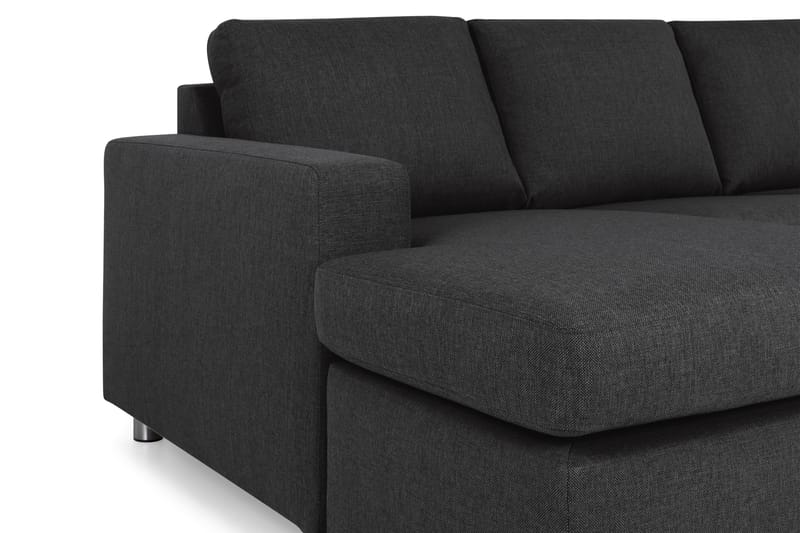 Crazy 5-personers Højrevendt U-formet X-Large Sofa med Chaiselong i Stof - Antracit - Møbler - Sofaer - U Sofa