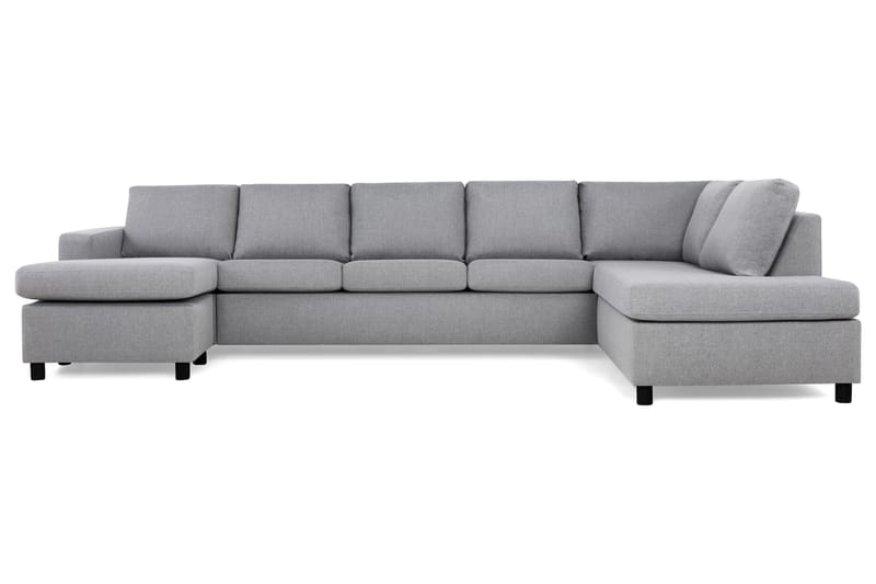 Crazy 5-personers Højrevendt U-formet X-Large Sofa med Chaiselong i Stof - Grå - Møbler - Sofaer - U Sofa
