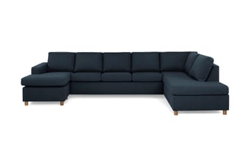 Crazy 5-personers Højrevendt U-formet X-Large Sofa med Chaiselong i Stof