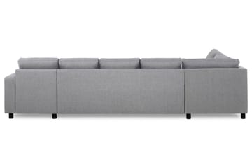 Crazy 5-personers Venstrevendt U-formet X-Large Sofa med Chaiselong i Stof - Grå - Møbler - Sofaer - U Sofa