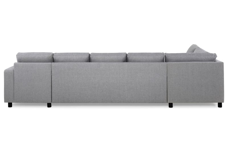 Crazy 5-personers Venstrevendt U-formet X-Large Sofa med Chaiselong i Stof - Grå - Møbler - Sofaer - U Sofa
