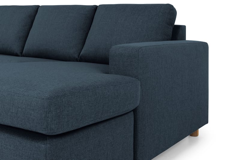 Crazy 5-personers Venstrevendt U-formet X-Large Sofa med Chaiselong i Stof - Blå - Møbler - Sofaer - U Sofa