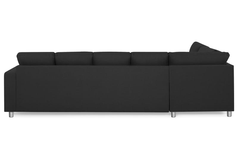 Crazy 5-personers Venstrevendt U-formet Sofa med Chaiselong i Stof - Antracit - Møbler - Sofaer - U Sofa