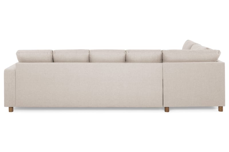Crazy 5-personers Venstrevendt U-formet Sofa med Chaiselong i Stof - Beige - Møbler - Sofaer - U Sofa