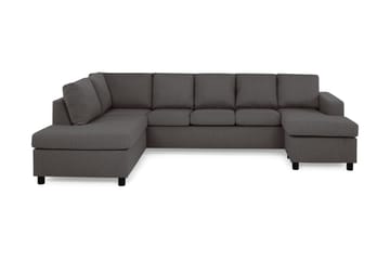 Crazy 5-personers Venstrevendt U-formet Sofa med Chaiselong i Stof
