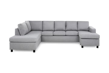 Crazy 5-personers Venstrevendt U-formet Sofa med Chaiselong i Stof