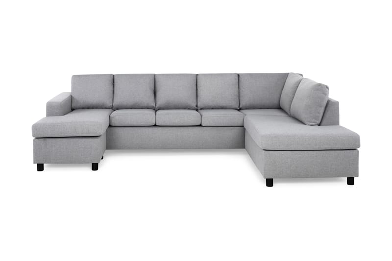 Crazy 5-personers Højrevendt U-formet X-Large Sofa med Chaiselong i Stof - Grå - Møbler - Sofaer - U Sofa