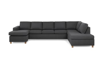 Crazy 5-personers Højrevendt U-formet X-Large Sofa med Chaiselong i Stof