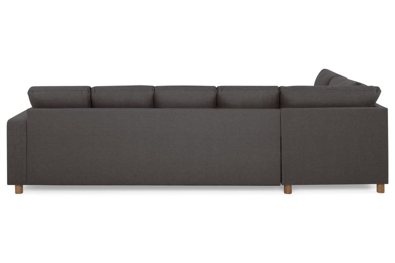Crazy 5-personers Venstrevendt U-formet Sofa med Chaiselong i Stof - Mørkegrå - Møbler - Sofaer - U Sofa