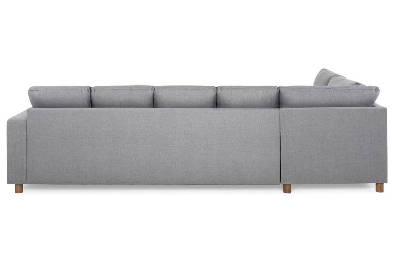 Crazy 5-personers Venstrevendt U-formet Sofa med Chaiselong i Stof - Grå - Møbler - Sofaer - U Sofa