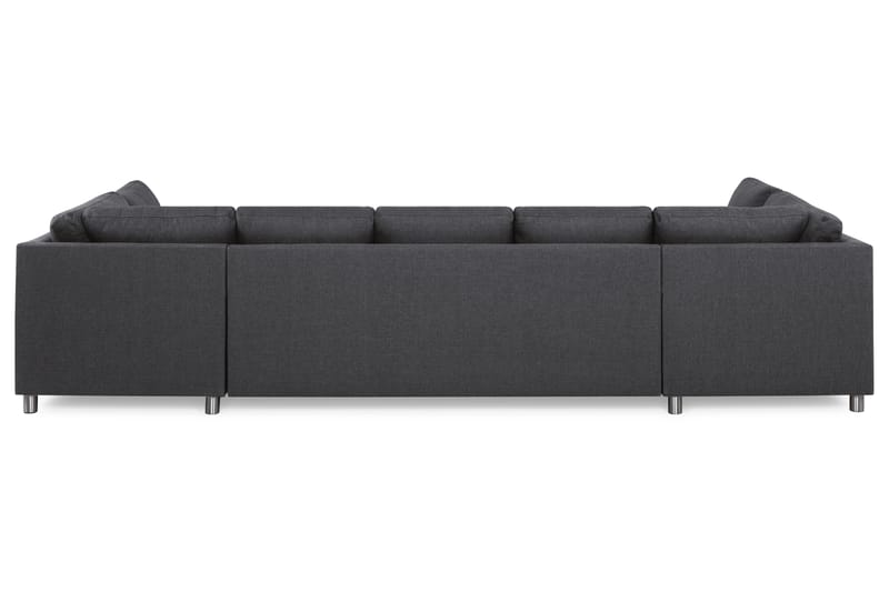 Crazy 5-personers U-formet Sofa med dobbeltchaiselong i Stof - Mørkegrå - Møbler - Sofaer - U Sofa