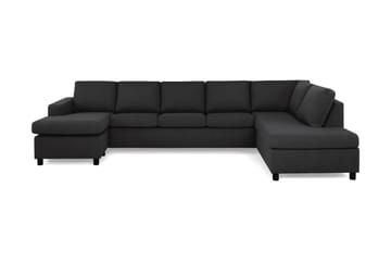 Crazy 5-personers Højrevendt U-formet X-Large Sofa med Chaiselong i Stof